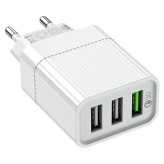 BOROFONE BA40A Speedway, wall charger with 3 USB output