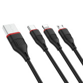 Borofone BX17 Cable 3-in-1 Lightning / Micro-USB / USB-C